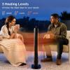 imageEAST OAK 1500W Patio Heater Table Side Portable Electric Heater with Doublesided Heating ampamp 3 Heating Levels IP65 Waterproof Outdoor Heater with Remote and Protection from Tipover ampamp Overheating