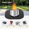 imageEAST OAK 2 in 1 Fire Pit Tongs and Hook 36 Poker Firepit Tools for Wood Fireplaces Bonfires Outdoor Fire Rings Patio and Camping Accessories with 13quot Heat Resistant Gloves 304 Stainless SteelFire Pit Mat