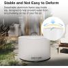 imageEAST OAK 29 Fire Pit Cover for Outdoor Smokeless Firepit 500D Heavy Duty Fabric Waterproof Dustproof and AllWeather Resistant Black 2953quotDia X 1688quotHLight Gray