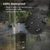 imageEAST OAK 29 Fire Pit Cover for Outdoor Smokeless Firepit 500D Heavy Duty Fabric Waterproof Dustproof and AllWeather Resistant Black 2953quotDia X 1688quotHBlack