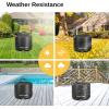 imageEAST OAK 29 Fire Pit Cover for Outdoor Smokeless Firepit 500D Heavy Duty Fabric Waterproof Dustproof and AllWeather Resistant Black 2953quotDia X 1688quotHBlack