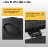 imageEAST OAK 29 Fire Pit Cover for Outdoor Smokeless Firepit 500D Heavy Duty Fabric Waterproof Dustproof and AllWeather Resistant Black 2953quotDia X 1688quotHBlack
