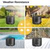imageEAST OAK 29 Fire Pit Cover for Outdoor Smokeless Firepit 500D Heavy Duty Fabric Waterproof Dustproof and AllWeather Resistant Black 2953quotDia X 1688quotHBlack