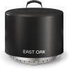 imageEAST OAK 29 Fire Pit Cover for Outdoor Smokeless Firepit 500D Heavy Duty Fabric Waterproof Dustproof and AllWeather Resistant Black 2953quotDia X 1688quotHBlack