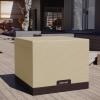 imageEAST OAK 32Inch Fire Pit Table Cover for Outdoor Propane Fire Pit Table 600D HeavyDuty Fabric Waterproof Dustproof and AllWeather Resistant 32L x 32W x 256H BeigeBeige