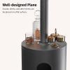 imageEAST OAK 50000 BTU Patio Heater for Outdoor Use With Round Table Design DoubleLayer Stainless Steel Burner and Wheels Outdoor Patio Heater for Home and Commercial Bronze 319quot x 319quot x 866quotGray