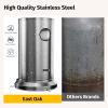 imageEAST OAK 50000 BTU Patio Heater for Outdoor Use With Round Table Design DoubleLayer Stainless Steel Burner and Wheels Outdoor Patio Heater for Home and Commercial Bronze 319quot x 319quot x 866quotStainless Steel
