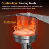 imageEAST OAK 50000 BTU Patio Heater with Sand Box Table Design DoubleLayer Stainless Steel Burner Wheels Triple Protection System Outdoor Heater for Home and Residential PineconeBronze