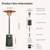imageEAST OAK 50000 BTU Patio Heater with Sand Box Table Design DoubleLayer Stainless Steel Burner Wheels Triple Protection System Outdoor Heater for Home and Residential PineconeGreen
