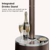 imageEAST OAK 50000 BTU Patio Heater with Sand Box Table Design DoubleLayer Stainless Steel Burner Wheels Triple Protection System Outdoor Heater for Home and Residential PineconeBronze