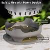 imageEAST OAK Brasa Smokeless Tabletop Fire Pit 304 Stainless Steel Mini Tabletop Firepit for Patio and Outdoor Camping Removable Ashtray DualFuel Stove Silicone Pad ampamp Travel Bag H 101quot x D 7quot