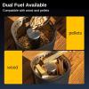 imageEAST OAK Brasa Smokeless Tabletop Fire Pit Mini Table Top Firepit for Patio and Outdoor Camping Removable Ashtray DualFuel Stove Silicone Padampamp Travel Bag H 101quotxD 7quot Obsidian