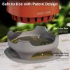 imageEAST OAK Brasa Smokeless Tabletop Fire Pit Mini Table Top Firepit for Patio and Outdoor Camping Removable Ashtray DualFuel Stove Silicone Padampamp Travel Bag H 101quotxD 7quot Sunset