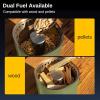 imageEAST OAK Brasa Smokeless Tabletop Fire Pit Mini Table Top Firepit for Patio and Outdoor Camping Removable Ashtray DualFuel Stove Silicone Padampamp Travel Bag H 101quotxD 7quot Jungle