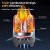 imageEAST OAK Brasa Smokeless Tabletop Fire Pit Mini Table Top Firepit for Patio and Outdoor Camping Removable Ashtray DualFuel Stove Silicone Padampamp Travel Bag H 101quotxD 7quot Obsidian