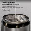 imageEAST OAK Camber Fire Pit Smokeless 21 for Outside Patio 304 Stainless Steel Wood Burning Fireplace Portable Outdoor Bonfire Pit with Poker Stand ampamp Removable Ash Pan for Camping Chisel SteelChisel Steel