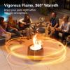imageEAST OAK Camber Smokeless Fire Pit 21 Firepits for Outside Patio 304 Stainless Steel Wood Burning Fireplaces Portable Outdoor Bonfire Pit with Poker Stand ampamp Removable Ash Pan for Camping Silvery