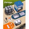 imageEAST OAK Cordless Electric Lunch Box for Adults Heated Lunch Box Battery Powered with Automatic Heating 55 Cups Portable Food Warmer with Insulated Carry BagBlack  Doublelayer Bag