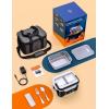 imageEAST OAK Cordless Electric Lunch Box for Adults Heated Lunch Box Battery Powered with Automatic Heating 55 Cups Portable Food Warmer with Insulated Carry BagBlack  Singlelayer Bag