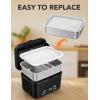 imageEAST OAK Cordless Electric Lunch Box for Adults Heated Lunch Box Battery Powered with Automatic Heating 55 Cups Portable Food Warmer with Insulated Carry BagSilver  Meal Container