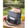 imageEAST OAK Cordless Electric Lunch Box for Adults Heated Lunch Box Battery Powered with Automatic Heating 55 Cups Portable Food Warmer with Insulated Carry BagBlack  Doublelayer Bag