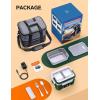 imageEAST OAK Cordless Electric Lunch Box for Adults Heated Lunch Box Battery Powered with Automatic Heating 55 Cups Portable Food Warmer with Insulated Carry BagGreen  Doublelayer Bag