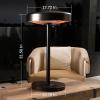 imageEAST OAK Electric Heater 1500W Table Top Electric Heater with Remote Control Patio Heater with USB Port IP65 Waterproof and Tipover ampamp Overheating Protection 3 Heat Settings ampamp 24 Hours TimingTable Top1500W