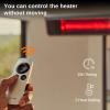 imageEAST OAK Electric Heater 1500W Table Top Electric Heater with Remote Control Patio Heater with USB Port IP65 Waterproof and Tipover ampamp Overheating Protection 3 Heat Settings ampamp 24 Hours TimingStanding1500W