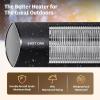 imageEAST OAK Electric Outdoor Indoor Heater 1500W Patio Infrared Heater with Adjustable Standing IP55 Waterproof Wall Mounted with 3 Heat Levels and Tipover ampamp Overheating Protection 2024 UpgradeBlack2023