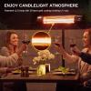 imageEAST OAK Electric Patio Heater 1500W Wall Mounted ampamp Standing Outdoor Indoor Infrared Electric Heater with IP65 Waterproof Overheating Protection ampamp Tipover 3 Heat Settings ampamp 24H Timing