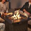 imageEAST OAK Glass Wind Guard for 52in Propane Fire Pit Table 324 x 147 x 41 inch Clear Tempered Wind Guard for Gas Firepit Thick Rectangle Glass Shield with Aluminum Corner Bracket ampamp Rubber Feet20L x 20W x 4H
