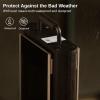 imageEAST OAK Outdoor Heater 3000W Electric Arch Patio Heater for Commercial Use Electric Infrared Heater with 3 Heat Settings IP65 Waterproof ampamp Dustproof Remote ControlBlack 240VBlack