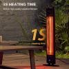 imageEAST OAK Outdoor Indoor Patio Heater 1500W Electric Infrared Heater with TipOver ampamp Overheat Protection 24H Timer Remote IP65 Waterproof Portable for Garage Decks Backyard