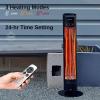 imageEAST OAK Outdoor Indoor Patio Heater 1500W Electric Infrared Heater with TipOver ampamp Overheat Protection 24H Timer Remote IP65 Waterproof Portable for Garage Decks Backyard