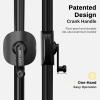 imageEAST OAK PUB23003 4Piece Offset Patio Umbrella Base Plate Set with Mortise and Tenon Joint for Garden BlackMountain Gray
