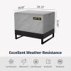 imageEAST OAK Patio Furniture Set Cover Outdoor Large Coffee Table Cover with 600D HeavyDuty Fabric Waterproof Dustproof and AllWeather Resistant 394L x 236W x 142H GreyGrey