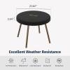 imageEAST OAK Patio Furniture Set Cover Outdoor Large Coffee Table Cover with 600D HeavyDuty Fabric Waterproof Dustproof and AllWeather Resistant 394L x 236W x 142H GreyBlack