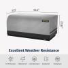 imageEAST OAK Patio Furniture Set Cover Outdoor Large Coffee Table Cover with 600D HeavyDuty Fabric Waterproof Dustproof and AllWeather Resistant 394L x 236W x 142H GreyGrey