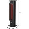 imageEAST OAK Patio Heater 1500W Outdoor Indoor Electric Infrared Heater Radiant Tower Heater with Remote Waterproof TipOver ampamp Overheat Protection Portable Space Heater for Garage Backyard Decks