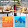 imageEAST OAK Patio Heater 1500W Outdoor Indoor Electric Infrared Heater Radiant Tower Heater with Remote Waterproof TipOver ampamp Overheat Protection Portable Space Heater for Garage Backyard Decks