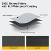 imageEAST OAK Patio Heater Cover as Accessory for Outdoor Patio Heater 300D Oxford Fabric Zipper Waterproof Dustproof Sunproof 913quot H x 346quot Dome x 1988quot Base Dark GrayAdvanced Protection Cover