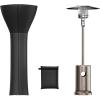 imageEAST OAK Patio Heater Cover as Accessory for Outdoor Patio Heater 300D Oxford Fabric Zipper Waterproof Dustproof Sunproof 913quot H x 346quot Dome x 1988quot Base Dark GrayStandard Weatherproof Cover