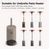 imageEAST OAK Patio Heater Reflector Shield Round Propane Heater Reflector Shield as Replacement Part for Outdoor Patio Heater with three Panels 33 Diameter RoundSand Box