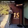 imageEAST OAK Patio Heater for Commercial Use 4000W Wall Mounted Infrared Heater Outdoor Heaters for Patio for Large Area IP65 Waterproof Electric Heater Fast Heating with Remote Control 240V BlackHeater  Space Heater Sph22002