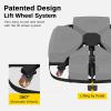 imageEAST OAK Patio Umbrella Base Outdoor Offset Umbrella Base Heavy Duty with Liftable Wheels 242lb High Load Capacity Cantilever Umbrella Base Durable and WeatherResistant Large Square Umbrella Stand