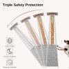 imageEAST OAK Pyramid Patio Heater 48000 BTU Outdoor Patio Heater All Stainless Steel Quartz Glass Tube Propane Heater for Commercial ampamp Residential Triple Protection System With Wheels 2024 UpgradePyramid Stainless steel