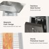 imageEAST OAK Pyramid Patio Heater 48000 BTU Outdoor Patio Heater All Stainless Steel Quartz Glass Tube Propane Heater for Commercial ampamp Residential Triple Protection System With Wheels 2024 UpgradeBronze