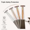 imageEAST OAK Pyramid Patio Heater 48000 BTU Outdoor Patio Heater All Stainless Steel Quartz Glass Tube Propane Heater for Commercial ampamp Residential Triple Protection System With Wheels 2024 UpgradeBronze