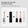 imageEAST OAK Pyramid Patio Heater Covers with 300D Oxford Fabric Zipper and Air Mesh Vent Waterproof ampamp Dustproof Pyramid Outdoor Heater Covers Wind Sunlight SnowResistant Greypyramid cover black