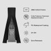 imageEAST OAK Pyramid Patio Heater Covers with 300D Oxford Fabric Zipper and Air Mesh Vent Waterproof ampamp Dustproof Pyramid Outdoor Heater Covers Wind Sunlight SnowResistant Greypyramid cover black